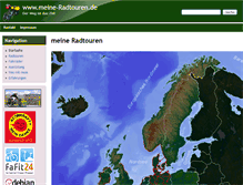 Tablet Screenshot of meine-radtouren.de